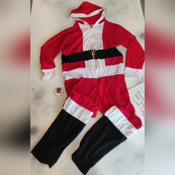 Santa Hooded Onsie size Large - Picture 1 of 5